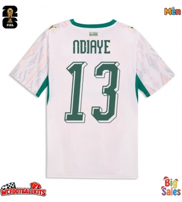 Senegal Iliman Ndiaye #13 Replica Home Stadium Shirt World Cup 2026 Short Sleeve